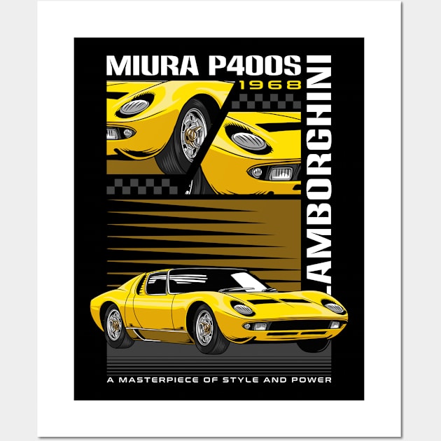 Vintage Exotic Car Wall Art by milatees